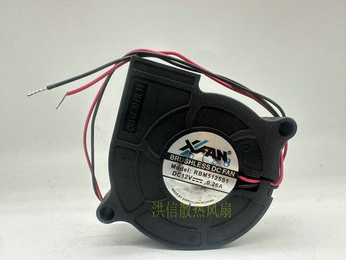 1 PCS XINRUILIAN XFAN Fan RBM5125S1 DC12V 0.26A 5025 50*25MM turbo blower fan