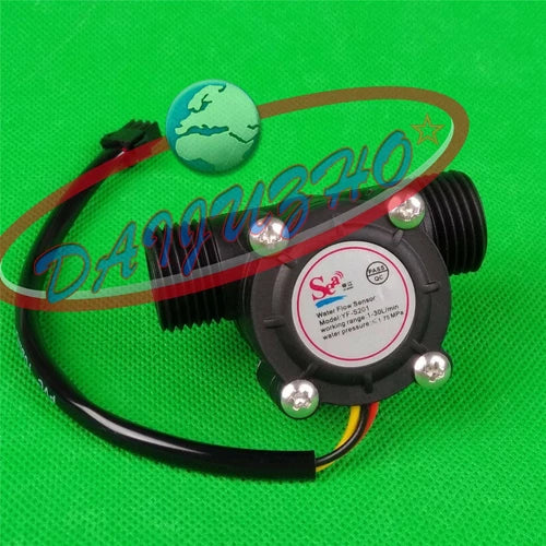 Flow Water Sensor Meter+Digital LCD Display control+Solenoid valve G1" ZJ-LCD-M