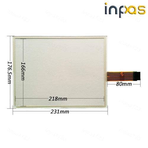 1SET FOR  Touch panel with Overlay 2711P-T10C4D8 2711P-T10C4A8 2711P-T10C10D6