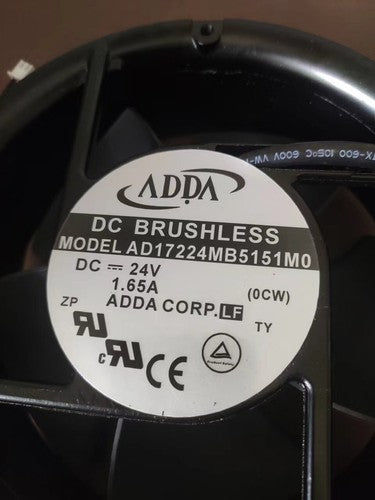 1 PCS ADDA Fan AD17224MB5151M0 DC 24V 1.65A 172*150*51MM 2 Wire cooling fan