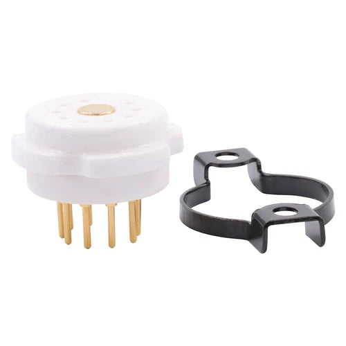 2pcs for Vintage 12AX7 6DJ8 12AU7 EL84 9pin Tube Socket Miniature Ceramic Base