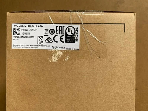 1PC  Delta VFD037EL43A Inverter 3.7KW / 380V Free delivery