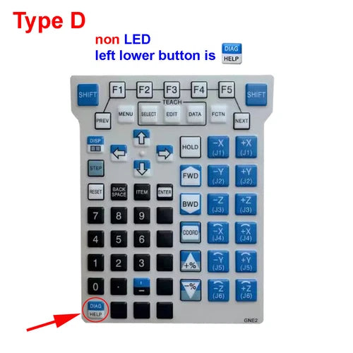 1X Fit for Teach Pendant Membrane Keypad Protective Film   GNE2