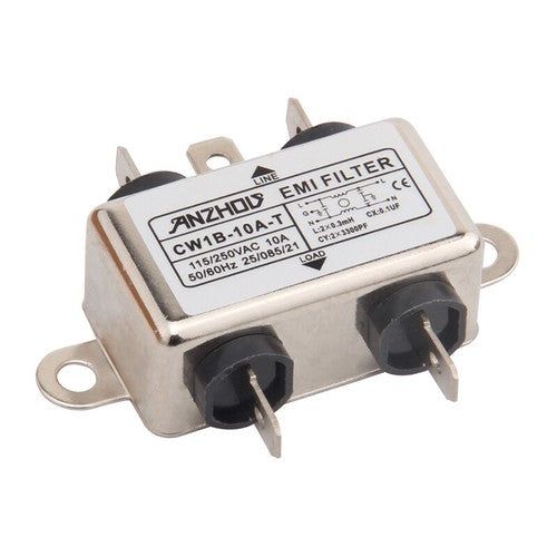1PC CW1B-10A-T CW1B-6A-T CW1B-3A-T EMI FILTER 115/250VAC 10A 6A 3A Power Filter