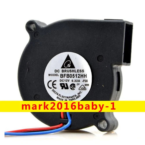 2pcs DC12V 0.32A blower ball bearing case fan   BFB0512HH -F00 5015 50mm