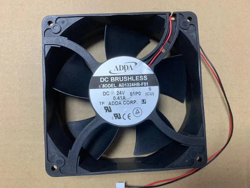 AD1324HB-F51 24V 0.41A 2950RPM 127*127*38MM inverter cooling fan 2PIN