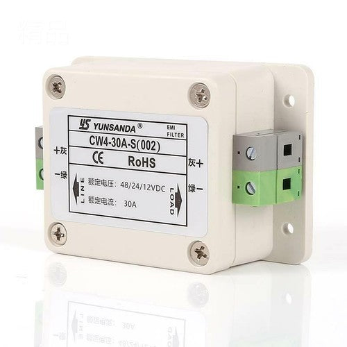 EMI DC Power Filter 12V/24V/48V Car Anti-interference Filter CW4-30A-S(002) 30A