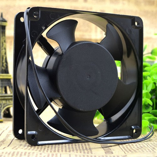 1 PCS DF Fan DF 12038A2-HB AC 220V 0.13A 12038 12CM Aluminum frame fan 2 Wire