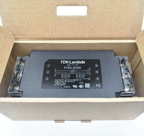 1PC  RTEN-5030D 30A TDK-Lambda Ultra-thin Three-phase Power Filter DIN RAIL