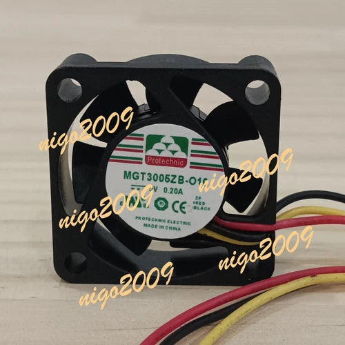 1PC  3-wire silent cooling fan  3010 MGT3005ZB-O10 5V 0.20A