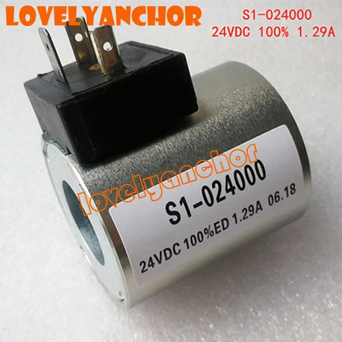1X   Solenoid Valve Coil  Version S1-024000 24VDC ED 1.29A
