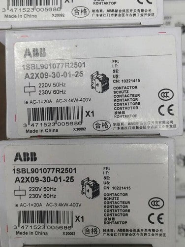 1PC  ABB A2X09-30-01 A2X09-30-01-25 1SBL901077R2501 220-230V Contactor