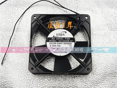1 pcs ADDA Fan AA1252HB-AT AC220V 12025 12CM 2 wire aluminum frame fan