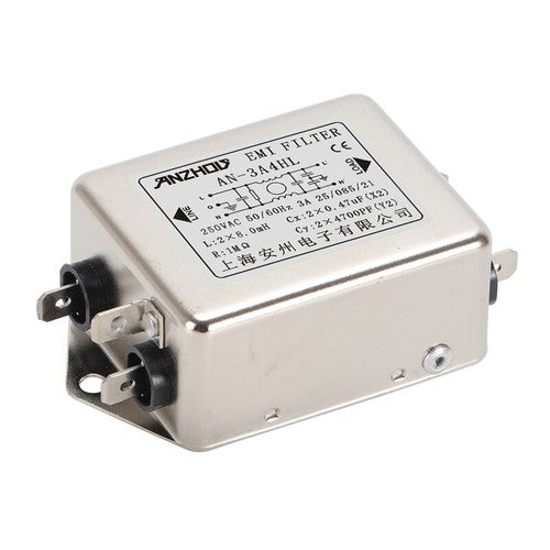 1PC  AN-6A4HL AN-10A4HL AN-20A4HL 250V 6A 10A 20A EMI AC Power Filter
