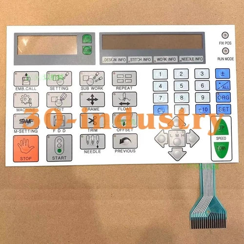 1PC FIT FOR   Embroidery Machine Protective Film Membrane Keypad