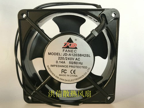 1 PCS FANEC Fan JD-A12038H2SL AC 220V 0.14A 12038 12CM 2 Wire Cooling fan