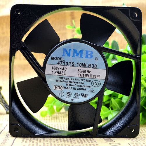 1 PCS NMB Fan 4710PS-10T-B30 AC 100V 14/11W 12cm 120X120X25MM