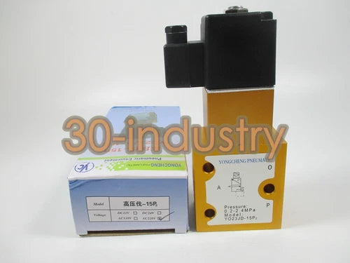 1PC  2-Position 3-Way High Pressure Solenoid Valve DC24V/AC220V YO23JD-15P2