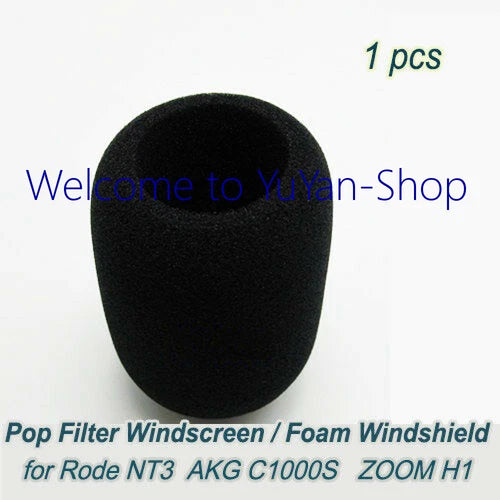 3PCS  for AKG C1000S ZOOM H1 Mic Rode NT3 Foam Windshield Pop Filter Windscreen