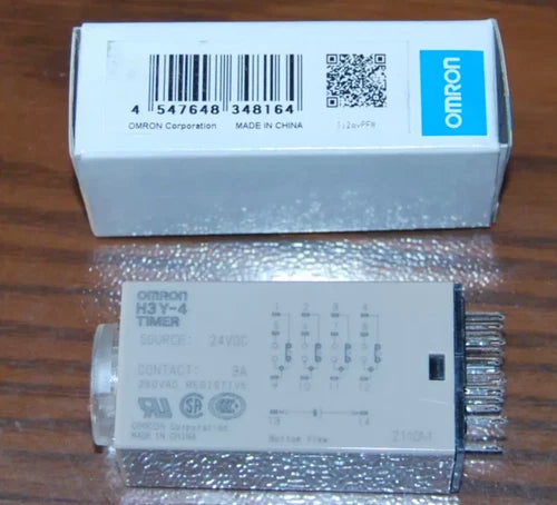 1PC   Timer Relay 12VDC 24VDC 110VAC 220VAC H3Y-4 H3Y4