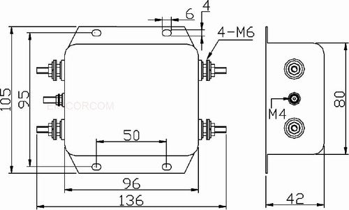 1PC  AN-20B22EB 20A 250V Single-phase Servo Motor Power Special Filter