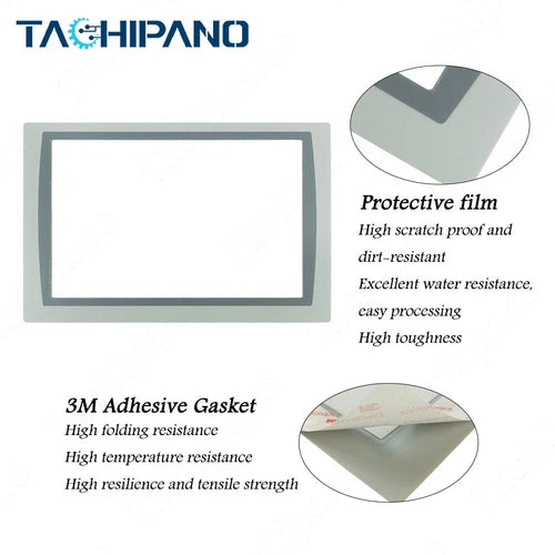1SET  for 2711P-T12W22D9P Touch Screen 5pins GLASS PANEL with Protective Film