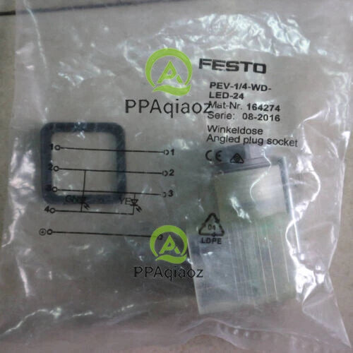 FESTO PEV-1/4-WD-LED-24 164274 1PC  Plug Socket Free Shipping