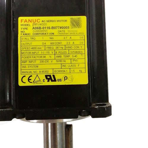 For Fanuc A06B-0116-B077#0008  Servo Motor Free Shipping