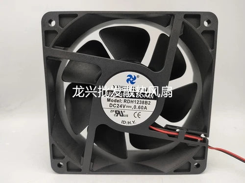 1 PCS  2 Wire cooling fan  Fan RDH1238B2 DC 24V 0.60A  12038 12CM