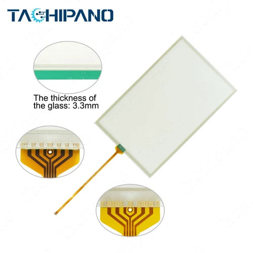 1SET  for 2711P-T12W22D9P Touch Screen 5pins GLASS PANEL with Protective Film