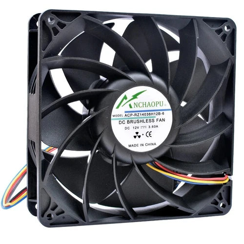1X  4 lines large air cooling fan ACP-RZ14038H12B-6 14038 14cm 140mm DC12V 3.60A