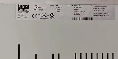 1 PC ESMD183L4TXA  LENZE Inverter