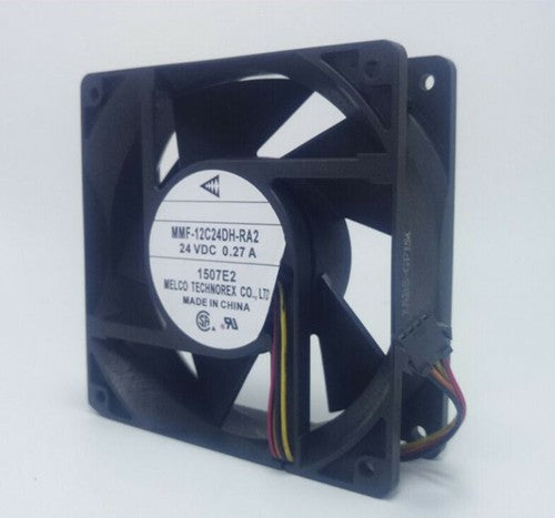 Mitsubishi MMF-12C24DH-RA2 DC24V 0.27A 12CM 12038 3-pin double ball inverter