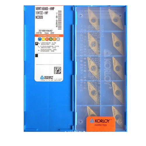 KORLOY VBMT160408-HMP NC3020 Carbide Inserts CNC TOOL