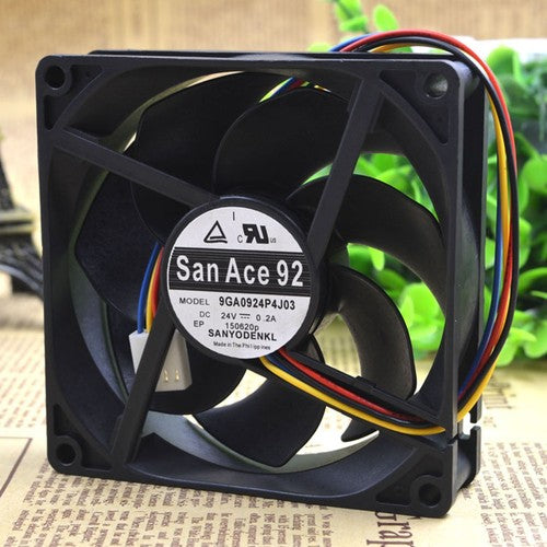 One For SANYO  9GA0924P4J03 San Ace92 24V 0.2A cooling fan Free Shipping