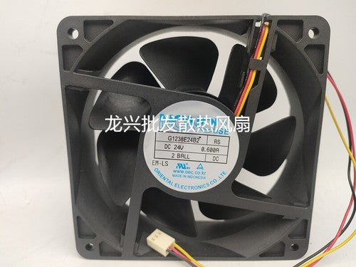1 PCS NONOI Fan G1238E24B2 RS DC24V 0.600A 120*120*38MM3 wire cooling fan
