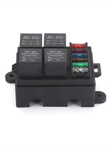 With 4 relay terminals Line retrofit engine compartmen 40A Automobile safety box