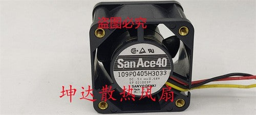 1 PCS SANYO Fan 109P0405H3033 DC5V 0.68A 4028 4cm 3 wire axial flow cooling fan