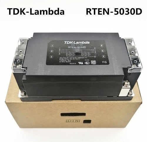 1PC  RTEN-5030D 30A TDK-Lambda Ultra-thin Three-phase Power Filter DIN RAIL