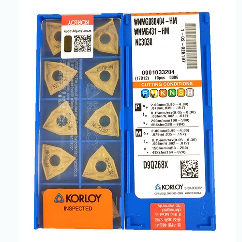 KORLOY WNMG080404-HM NC3030 Carbide Inserts CNC TOOL WNMG080404HM