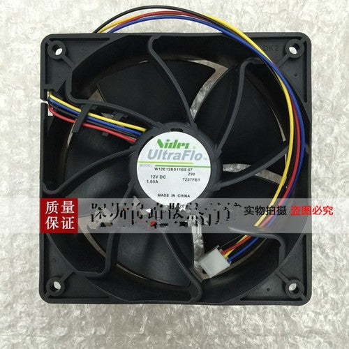 1 PCS NIDEC Fan W12E12BS11B5-57 DC 12VDC 1.65A 12038 12CM 4 PIN