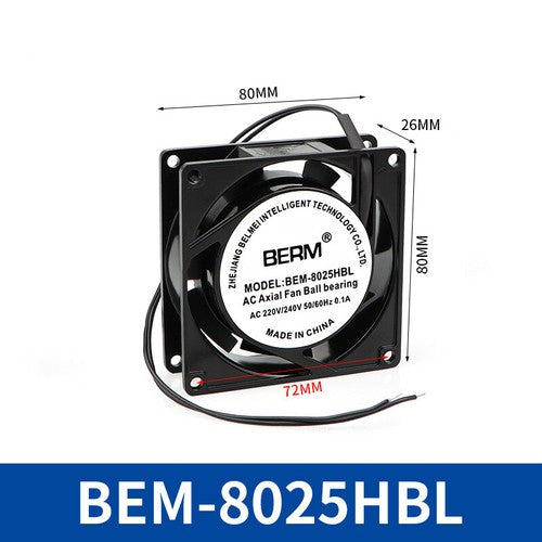 Small PC Computer Cooling Fan l DC 220V 240V l 80mm 90mm 100mm 120mm 140mm