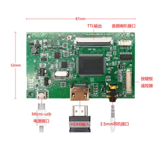 Suitable for 4/5/10.1 inch LCD screen modification HDMI VGA AV LVDS driver board