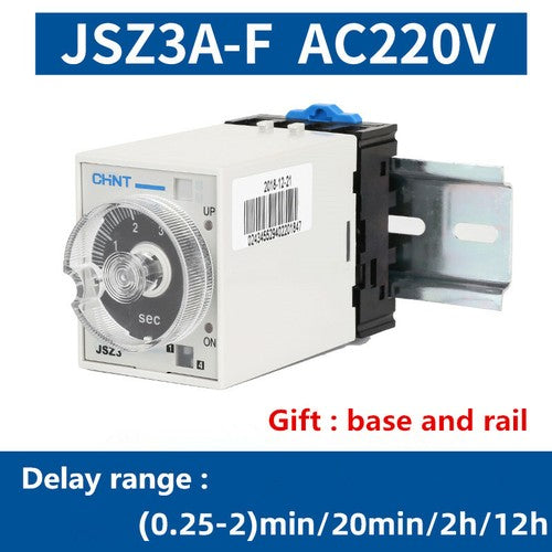 Time delay relay small power-off controller JSZ3A-F 220V 0.25-2min/20min/2h/12h