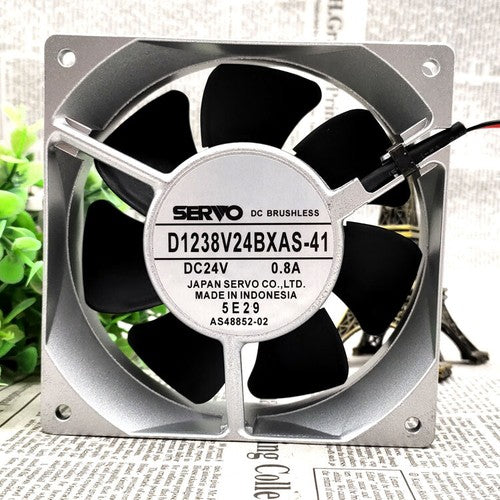 SERVO D1238V24BXAS-41 24V 0.8A 12cm 12038 2-line inverter metal fan