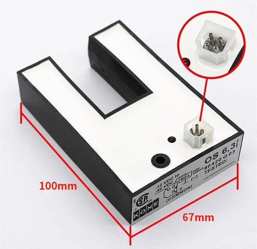 1pcs    Flat U-Type Sensor KM86420G03 PNP Elevator Accessoires OS6.3