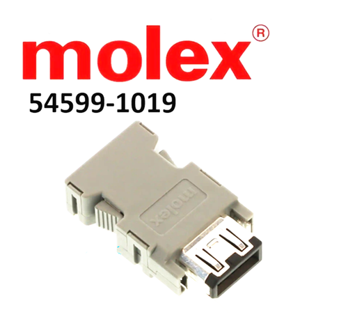 1pcs  Molex 54599-1019 Mitsubishi J4 J3 JE Servo Plug 10pin Connector