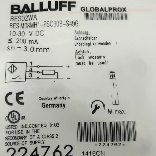 1 PCS For Photoelectric Diffuse Sensor BES M08MH1-PSC30B-S49G