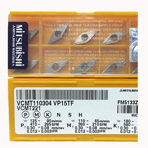 MITSUBISHI VCMT110304 VP15TF Carbide Inserts CNC