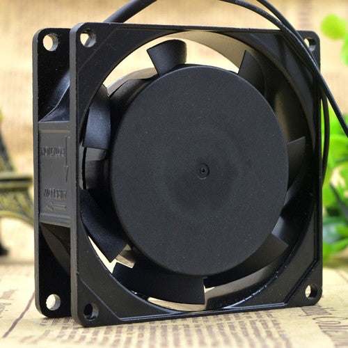 1 PCS FULLTECH Fan UF-80A23BWH AC 230V 14/12W 8CM 8038 2 WIRE Aluminum frame